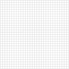 Squared grid paper. Mathematics seamless pattern. Notebook sheet blank. Typography template for making notebooks production. Education backdrop. Black grid texture on a white background.