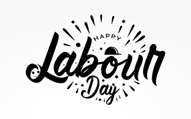 Happy labor day typography White background with bold 'HAPPY Labor Day' text.