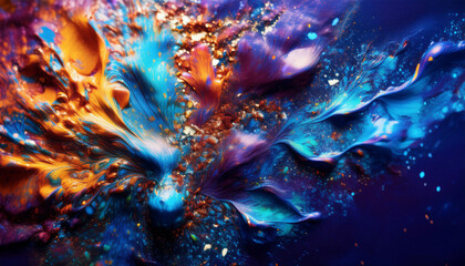 Close-Up of a Creative Artwork