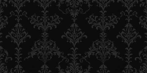 Intricate seamless gothic damask wallpaper pattern design, dark, vintage, pattern