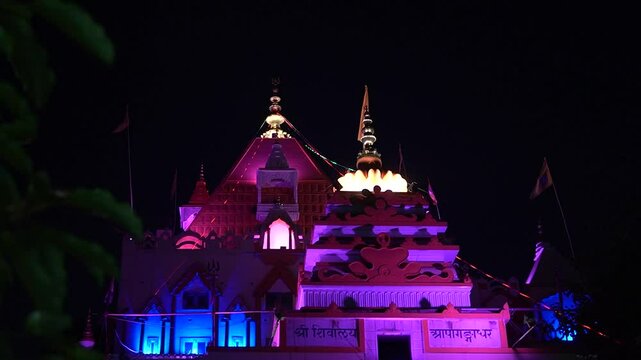 Gauri shankar temple night view, Chandni Chowk, Delhi 