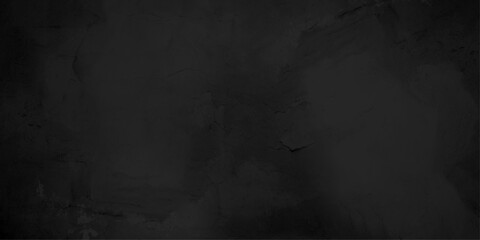 Texture of old black concrete wall as an abstract background vector. Dark black grunge textured concrete wall.