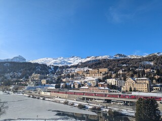 Obraz premium view of St Moritz Switzerland