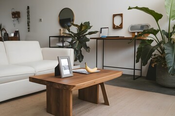 Modern work space at home