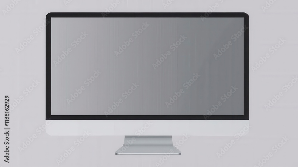 Wall mural computer screen with colorful digital display, design, screen