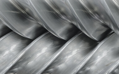 Steel helical pump, compressor, conveyor