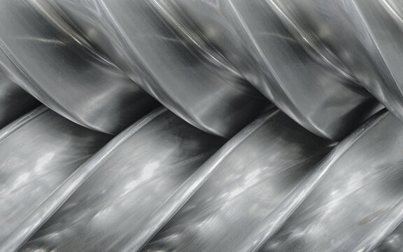 Steel helical pump, compressor, conveyor