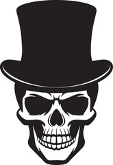 skull with a hat