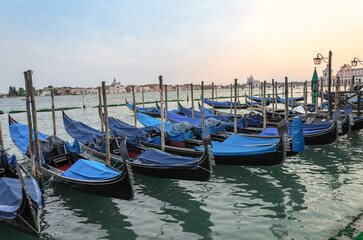 Gondolas in a row