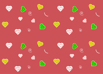 Valentine seamless pattern vector for background wallpaper decoration festival anniversary stock illustration