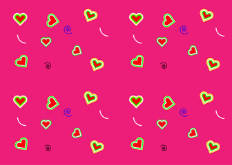 Valentine seamless pattern vector for background wallpaper decoration festival anniversary stock illustration