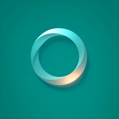 Three interlocking rings with smooth gradients, symbolizing unity, partnership, and harmony.