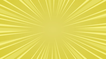 Dynamic burst yellow background. Exploding sunburst vector background. 16:9 dimensions size ratio.