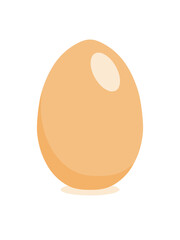 Egg illustration. Simple vector chicken egg. One egg.