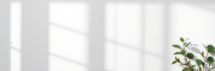 Open magazine mockup with plant shadows on customizable background, vertical, design, magazine