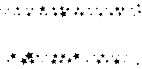 Obraz premium Galactic Christmas Descent: Enthralling 3D Illustration of Falling Holiday Stars from the Cosmos