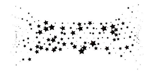 Fototapeta premium XMAS Stars - Festive christmas card. Isolated illustration white background. -