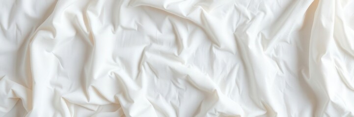 Obraz premium Vintage white cloth texture with subtle crinkles and creases, perfect for adding a touch of elegance to any design project, texture, delicate