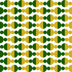 Circles Half Beige Green Geometric Pattern Modern Shapes Background