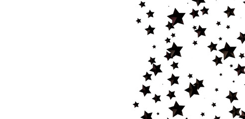 Fototapeta premium Twinkling Christmas Descent: Striking 3D Illustration Showcasing Falling Festive Twinkling Stars