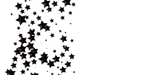 Cascading Christmas Constellations: Brilliant 3D Illustration Showcasing Falling Festive Star Patterns