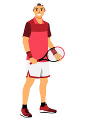 男性のテニス選手