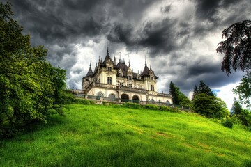Obraz premium Ancient Castle on a Hill