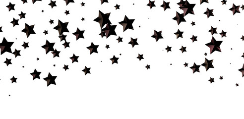 Galactic Christmas Descent: Enthralling 3D Illustration of Falling Holiday Stars from the Cosmos