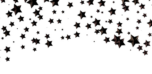 Galactic Christmas Descent: Enthralling 3D Illustration of Falling Holiday Stars from the Cosmos