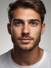 Fototapeta premium Man white shirt