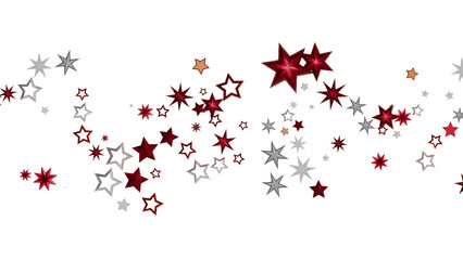 Red and Silver Star Background