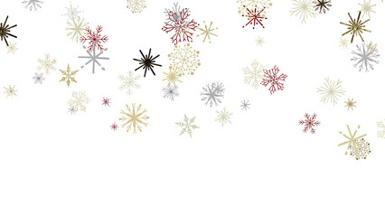 Abstract Winter Snowflakes Background