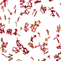 Abstract Red and Brown Arrows Background