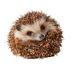Tiny Hedgehog Curled Up