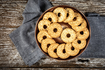 Shortbread cookies with honey.