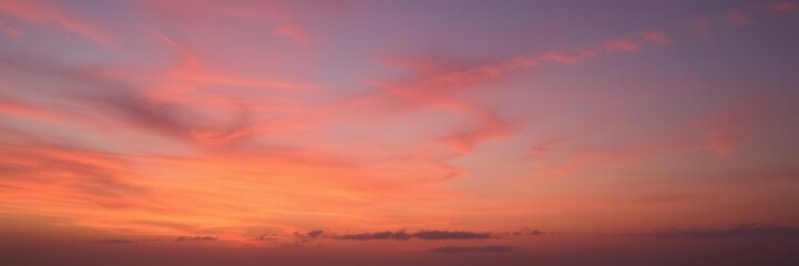 Obraz premium Vivid orange and pink hues creating a beautiful abstract sky at sunset, peaceful, twilight, serene