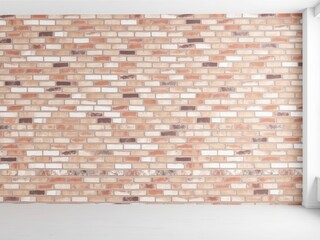 White brick wall with even texture, perfect for adding a clean and modern touch to any design project, wall, construction