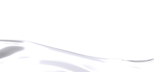 Close-up image of a white fabric, showcasing its texture and flowing drapes. The folds and curves of the material create a mesmerizing abstract pattern