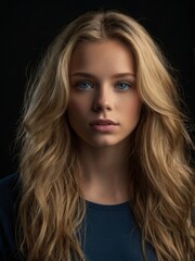 Naklejka premium Blonde woman portrait