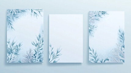 Vertical greeting card set with pink outline daffodil flowers frame on white background. Notebook cover design. Terrazzo abstract.