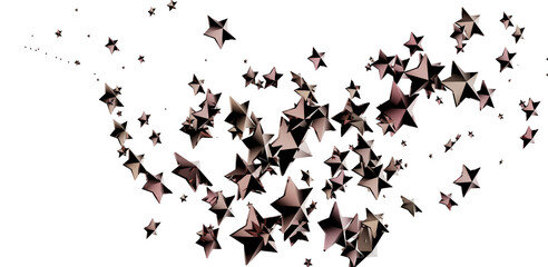 Cosmic Christmas Showers: Dynamic 3D Illustration of Descending Celestial Showers for the Holidays