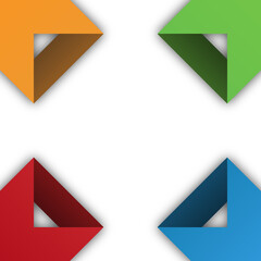 arrow icon illustration from squares