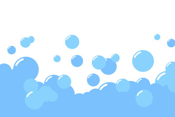 soap foam bubbles suds framing shower gel, shampoo, shaving, mousse illustration