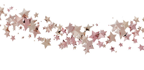 Drifting Christmas Stardust: Captivating 3D Illustration of Descending Stardust Particles for the Holidays