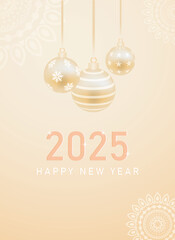 Happy New Year Invitation Card vector design