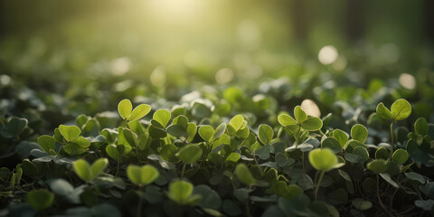 green shamrock background