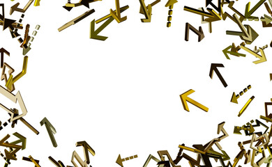 Abstract Gold Arrows Background