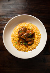 Shrimp and Grits on a Plate