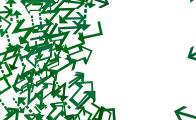 Abstract Green Arrows Background