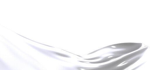 A smooth, white, abstract texture with a flowing, elegant design. The image is minimal and can be used for various backgrounds and design purposes.